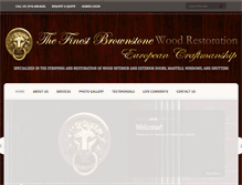 Tablet Screenshot of brownstonewoodrestoration.com